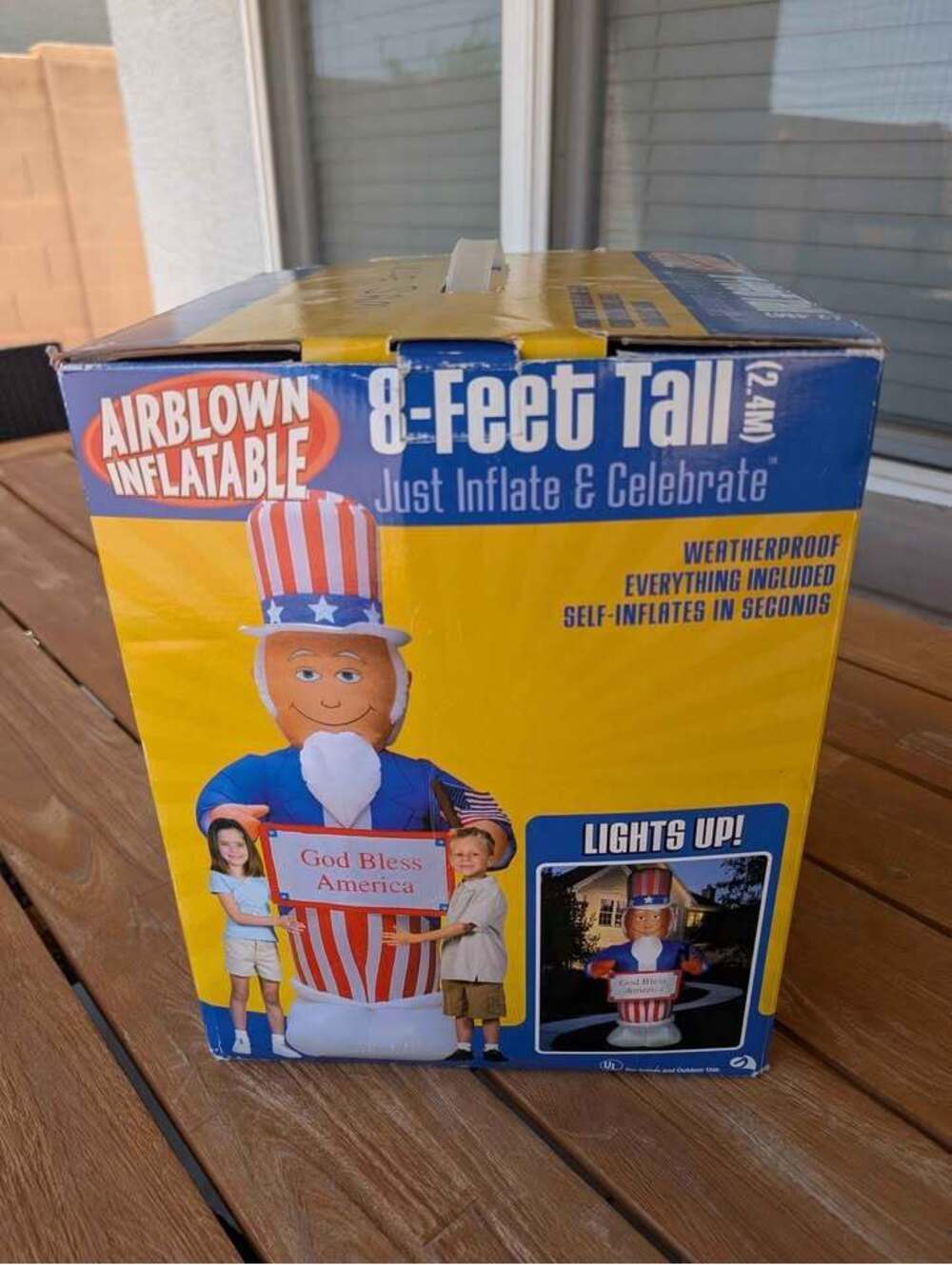 Uncle Sam Inflatable Yard Decoration - Picture 9 of 9